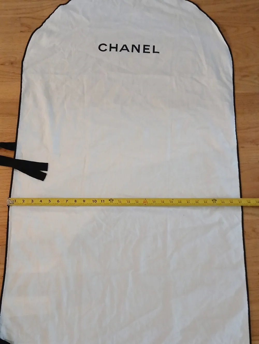 CHANEL White And Black Garment Bag Storage And Protection  Garment Cover